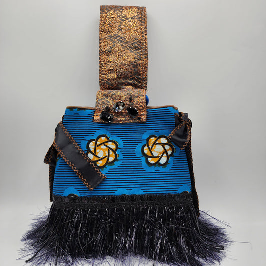 Blue & Copper Handbag - NOHBI
