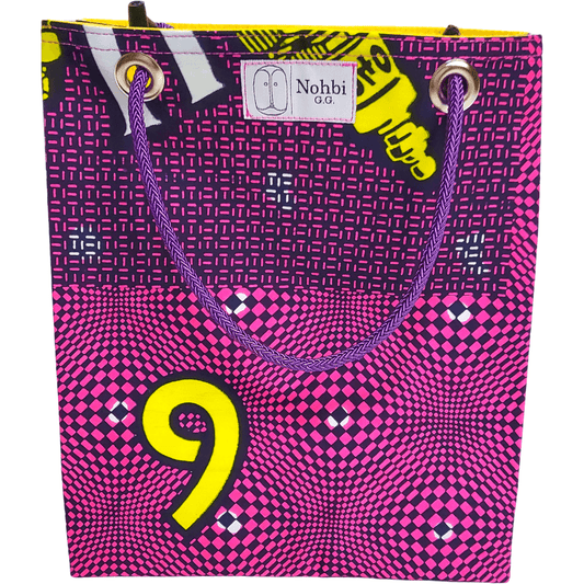 Medium Minimalist Bag Pink & Yellow - NOHBI