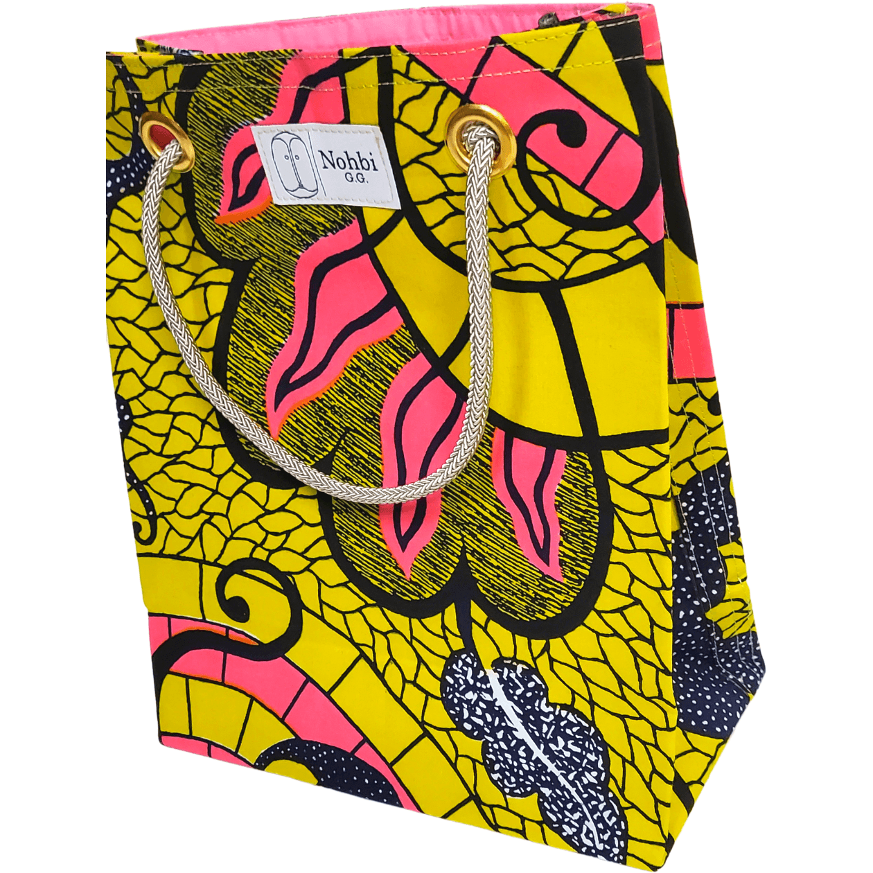 Medium Minimalist Bag Yellow & Pink - NOHBI