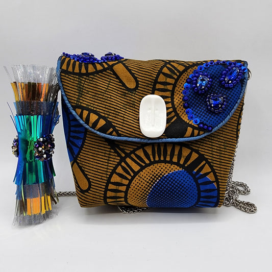 Orange & Blue Handbag - NOHBI