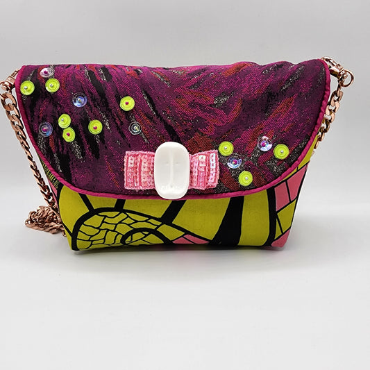 Pink & Yellow Handbag - NOHBI