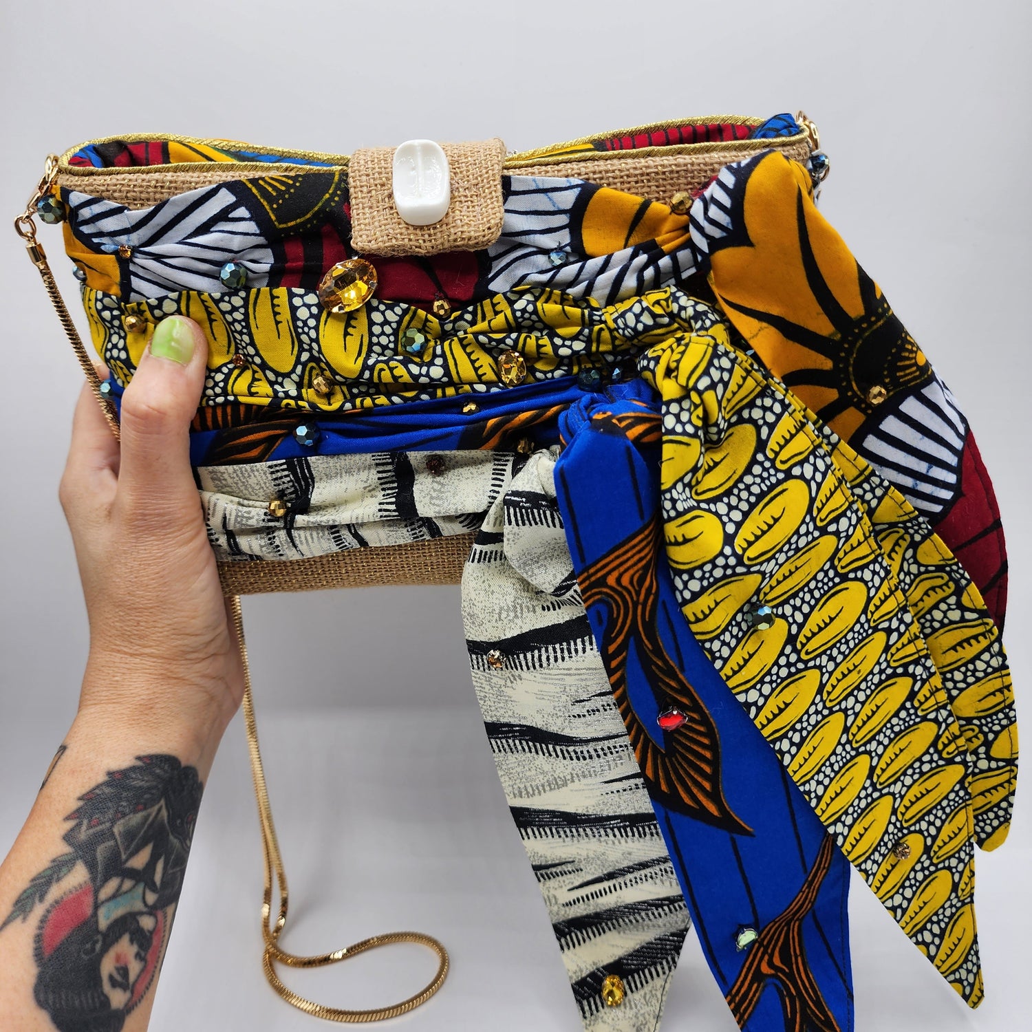 Raffia Style Shoulder Bag - NOHBI