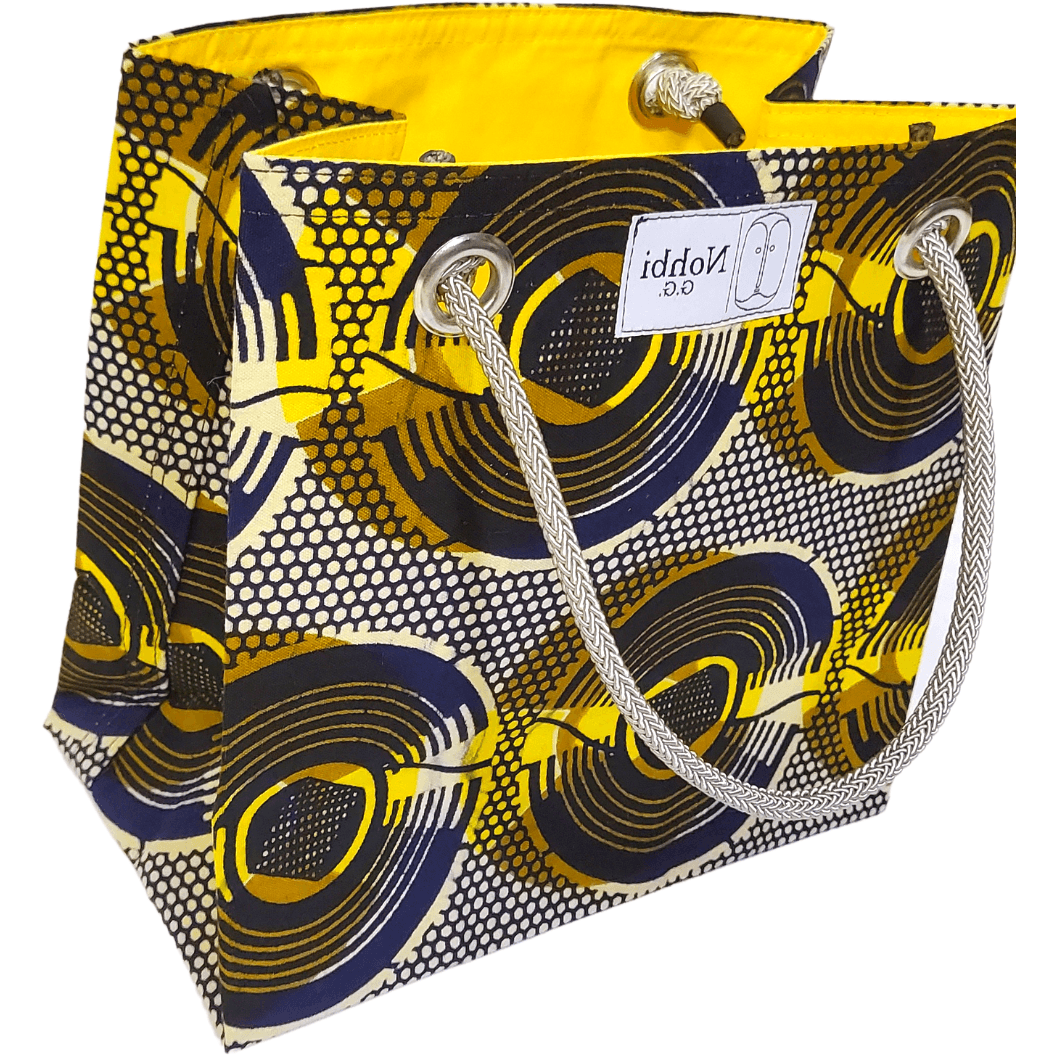 Small Minimalist Bag Brown & Yellow - NOHBI