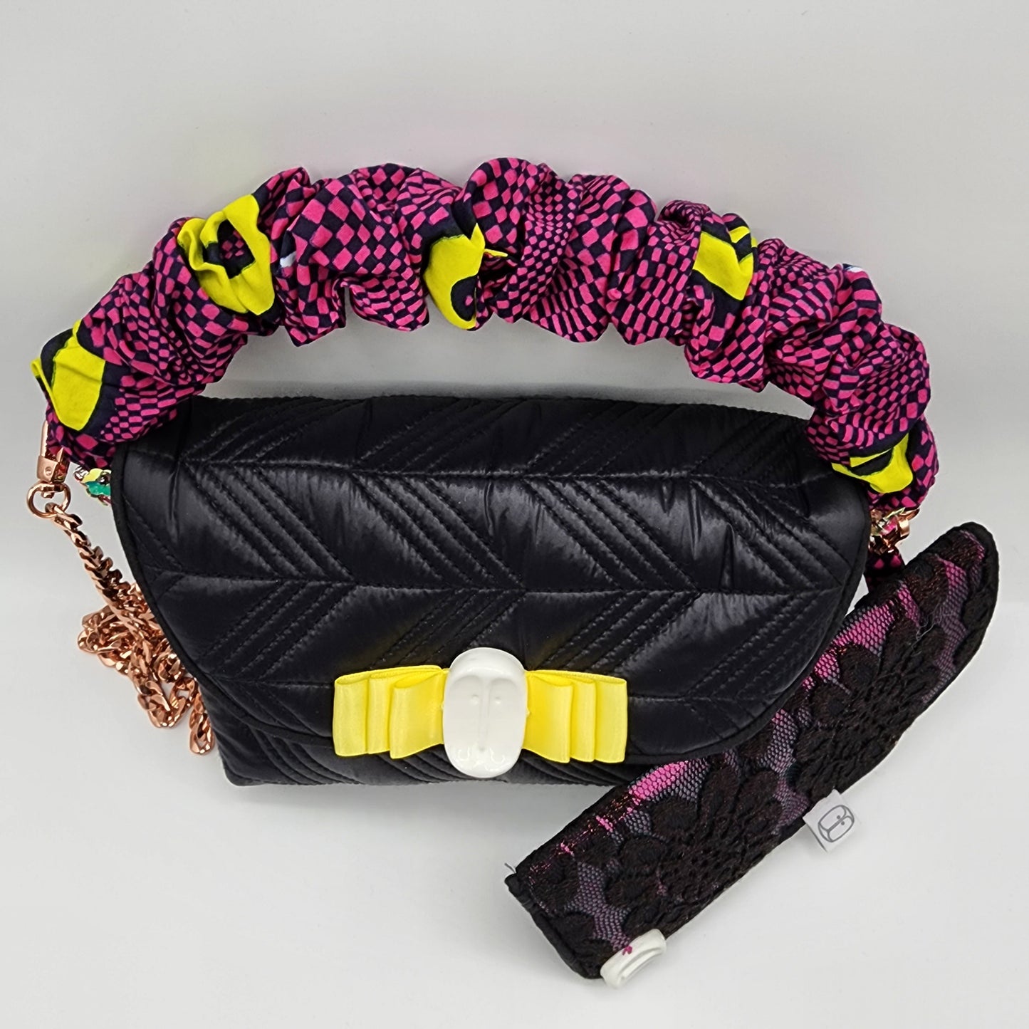 Black & Purple Handbag - NOHBI