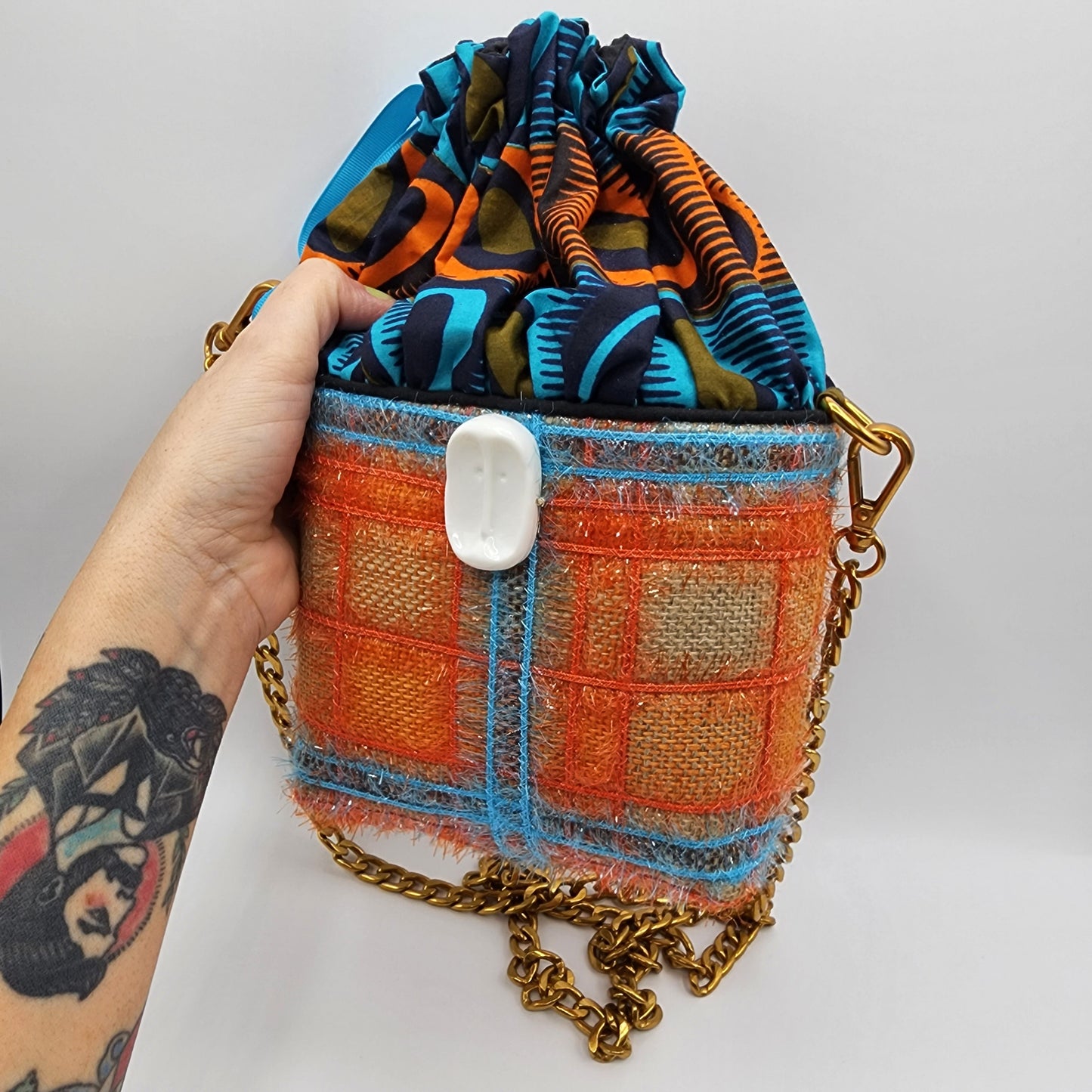 Blue & Orange Shoulder Bag - NOHBI