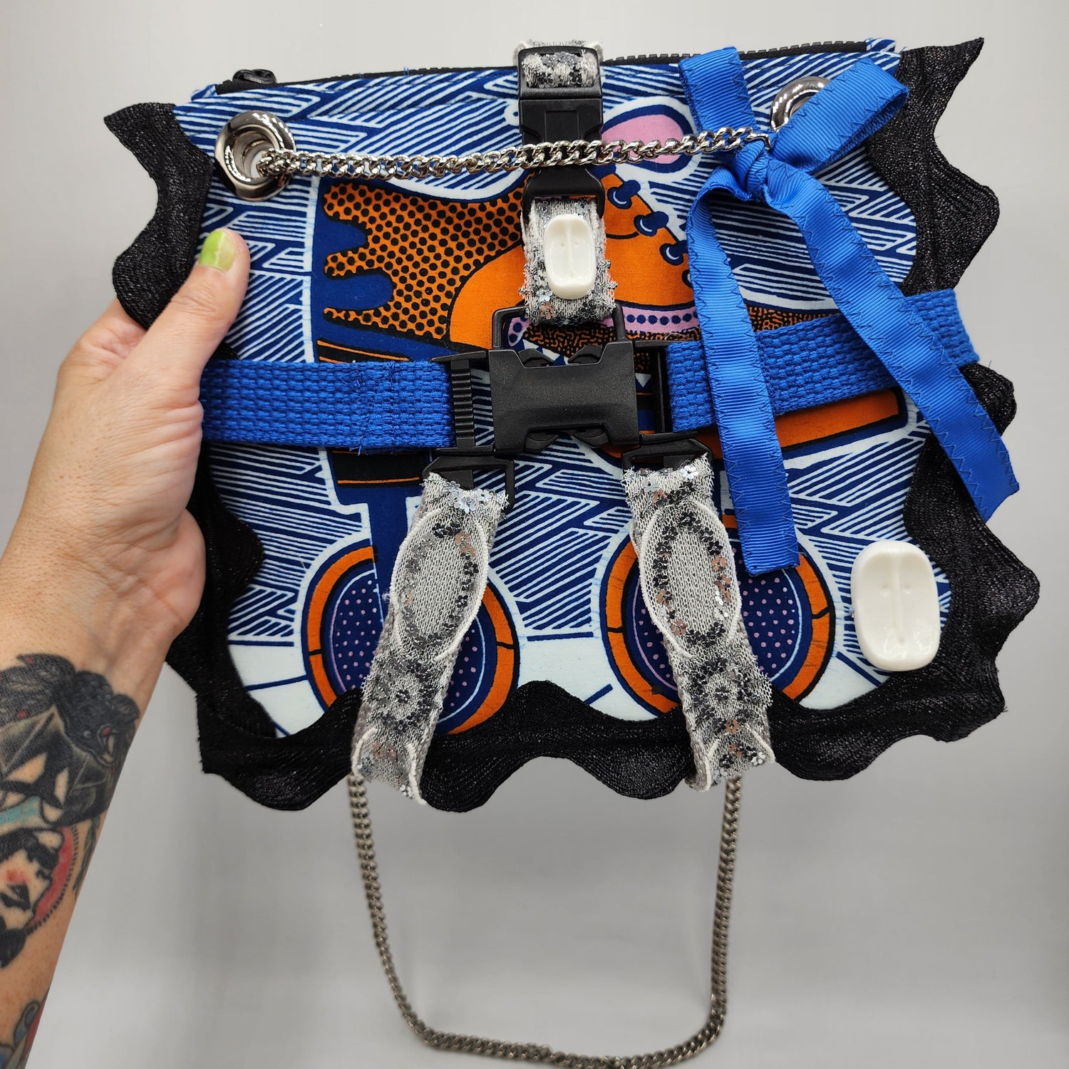 Blue & Orange Shoulder Bag - NOHBI