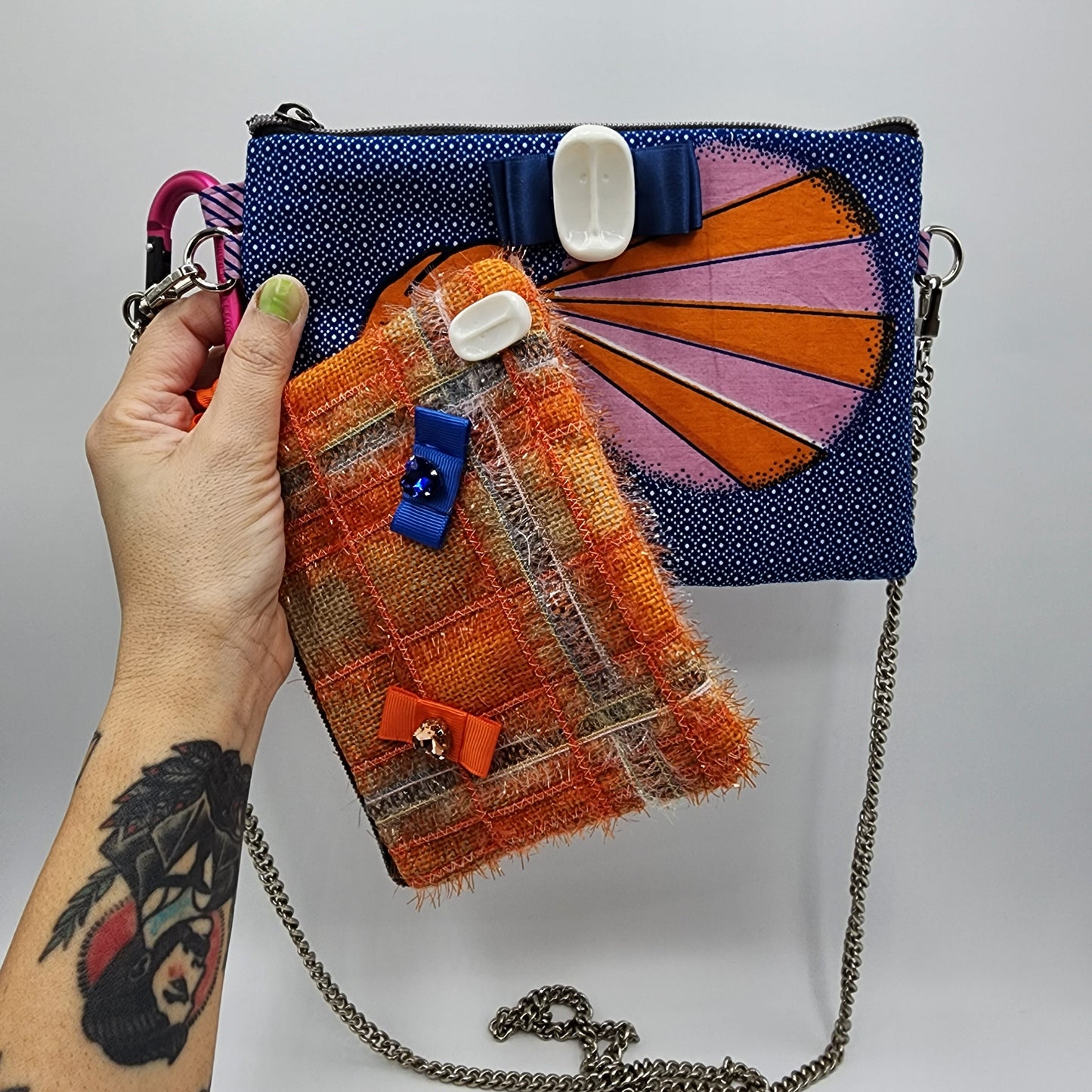 Blue & Orange Shoulder Bag - NOHBI