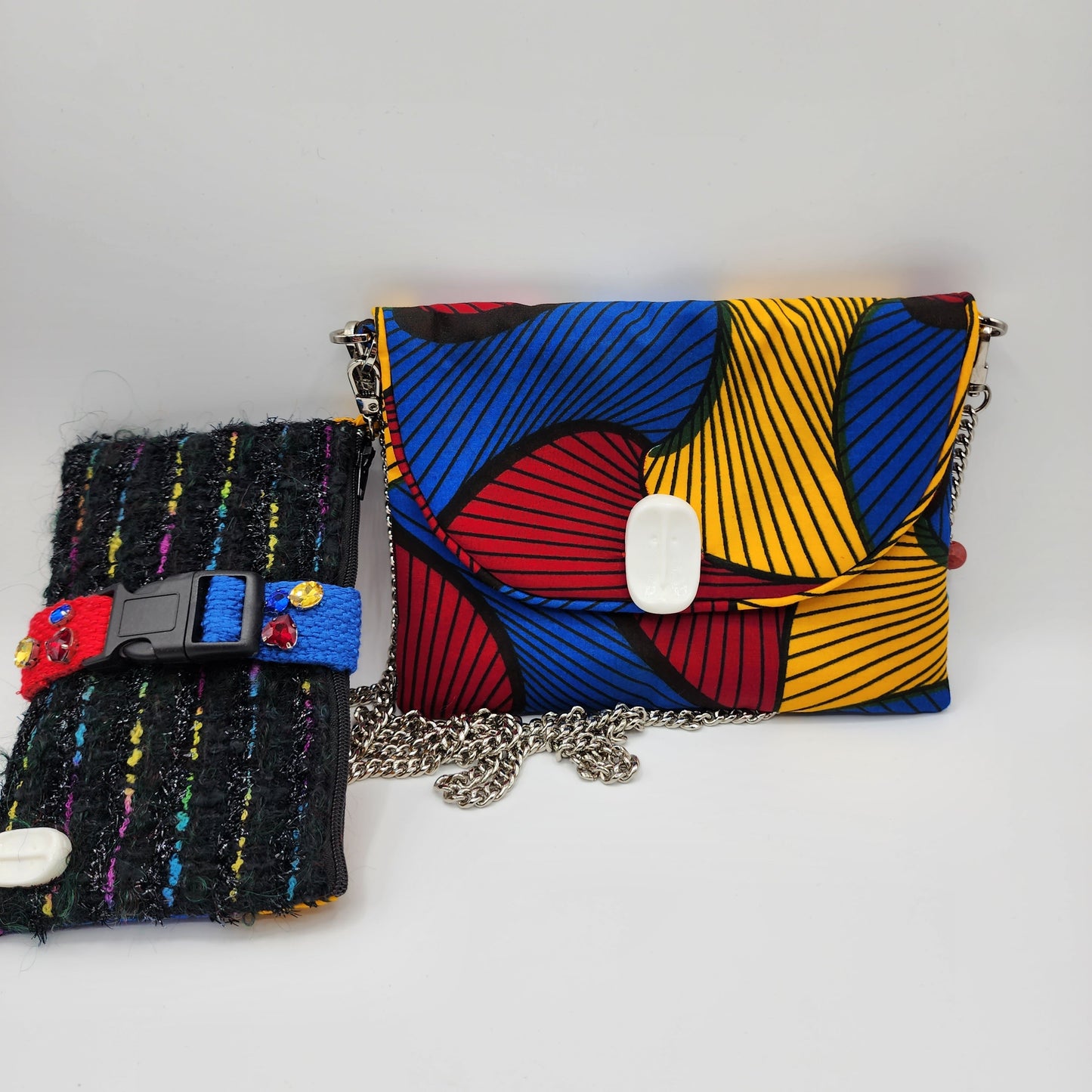 Blue Red & Yellow Shoulder Bag - NOHBI