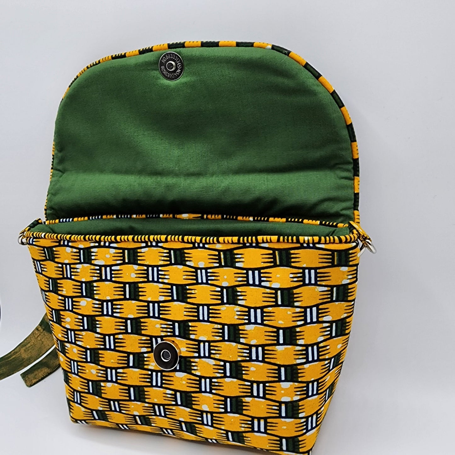 Dark Green & Yellow Handbag - NOHBI