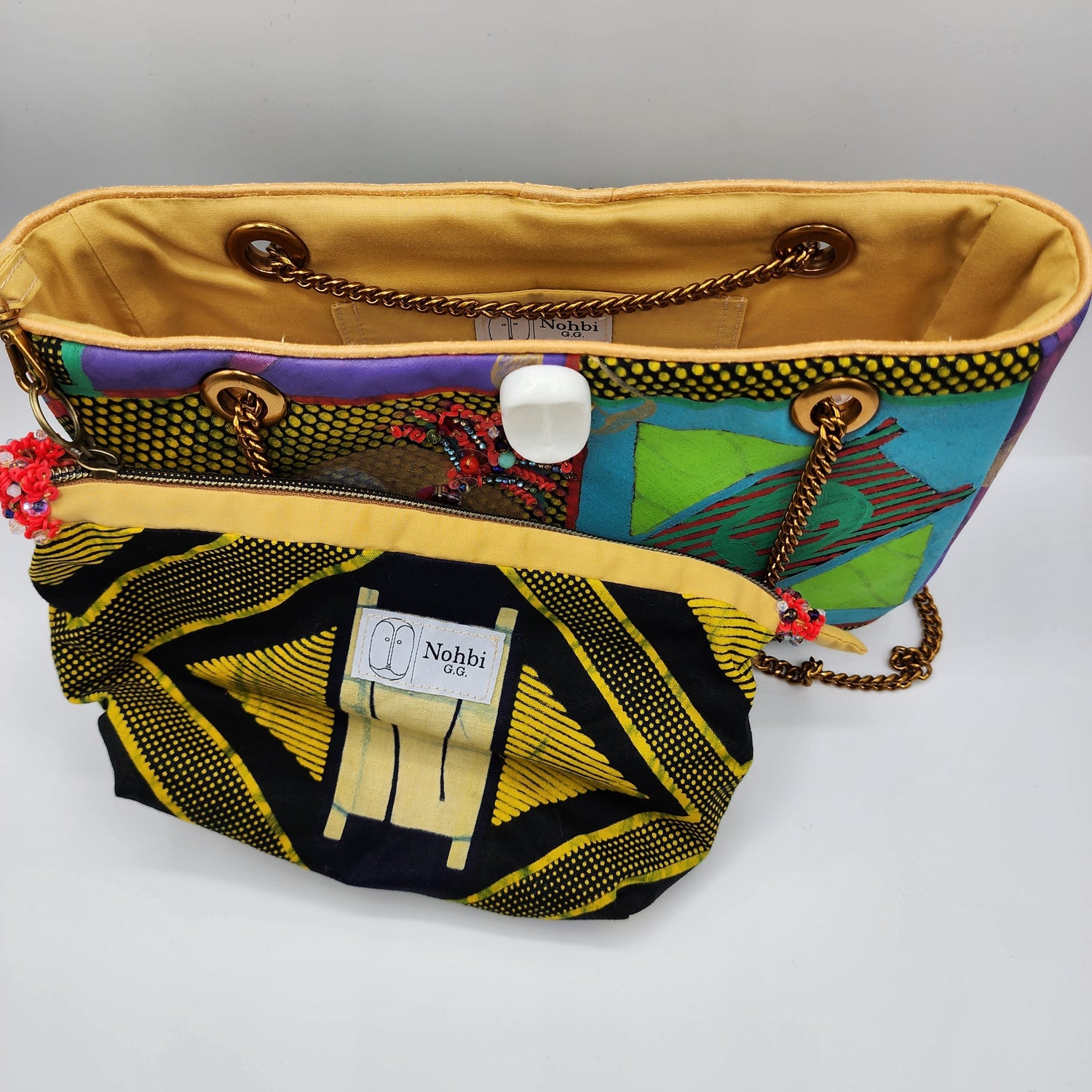 Ethnic Yellow Shoulder Bag - NOHBI