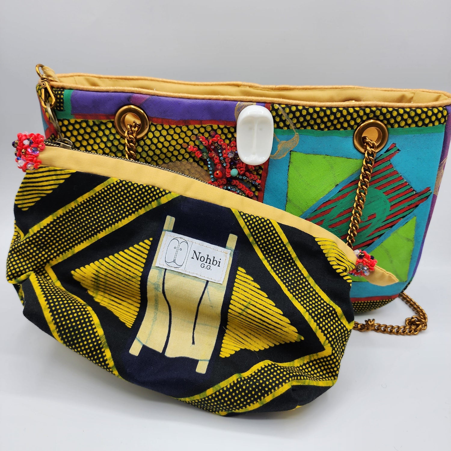 Ethnic Yellow Shoulder Bag - NOHBI