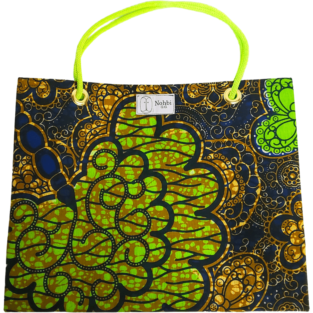 Large Minimalist Bag Green & Brown - NOHBI