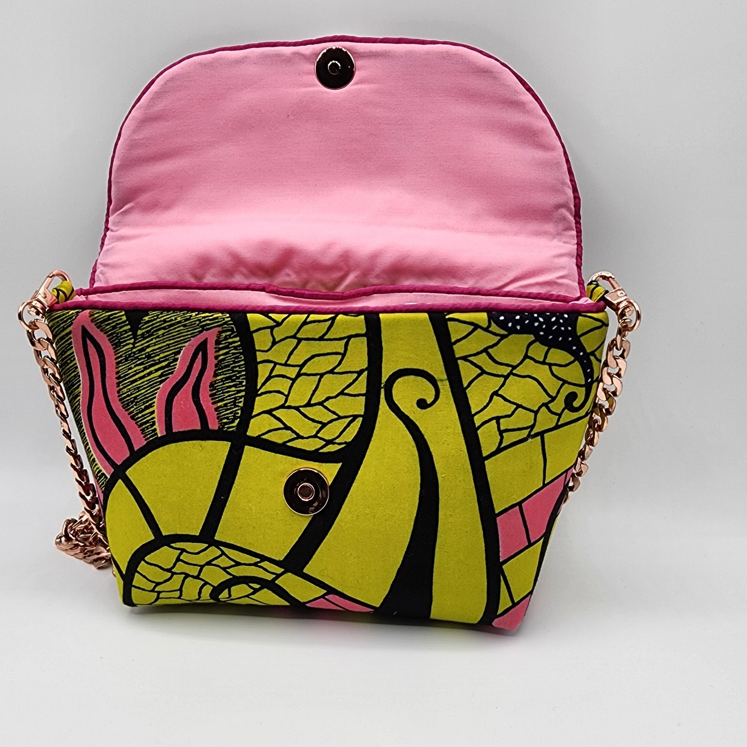 Pink & Yellow Handbag - NOHBI