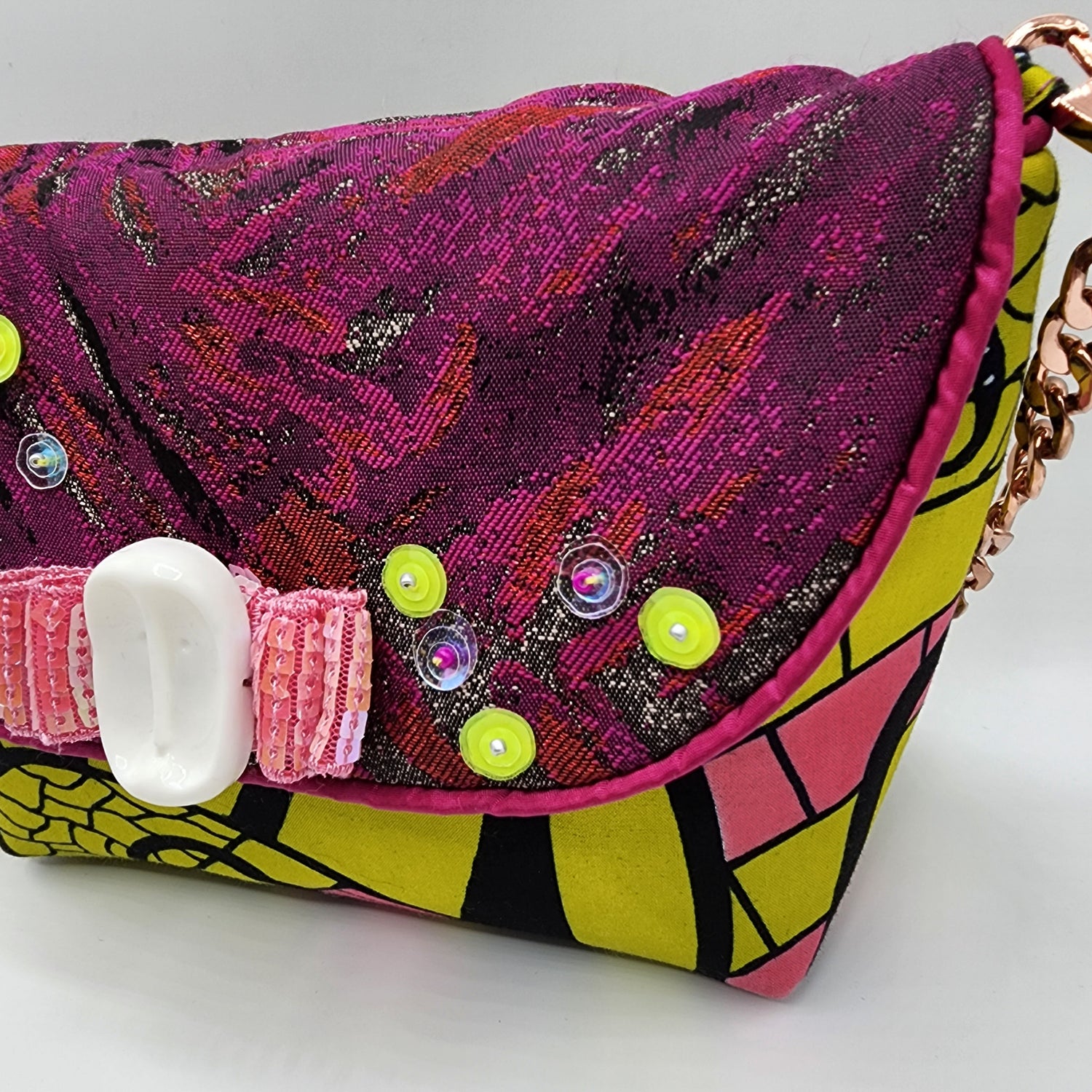 Pink & Yellow Handbag - NOHBI