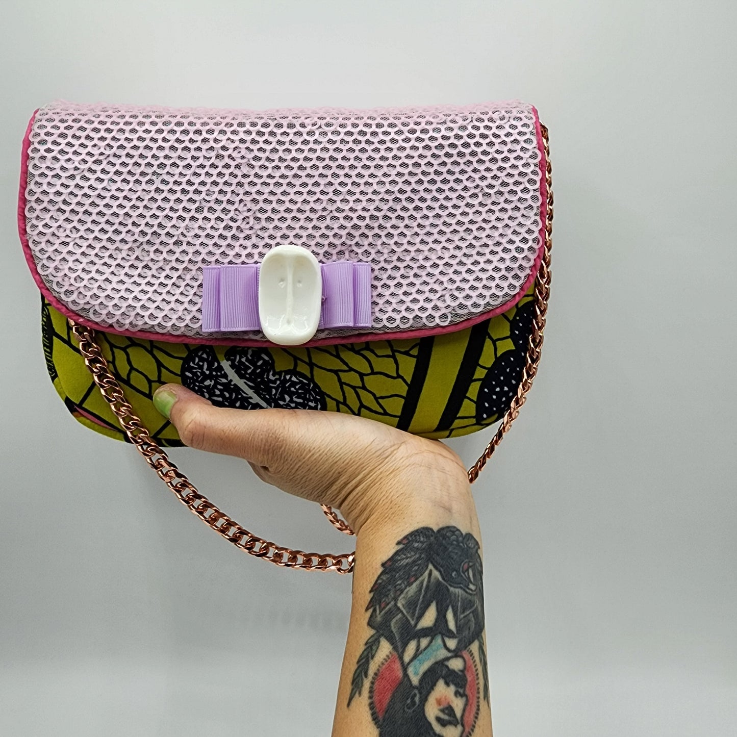 Pink & Yellow Shoulder Bag - NOHBI