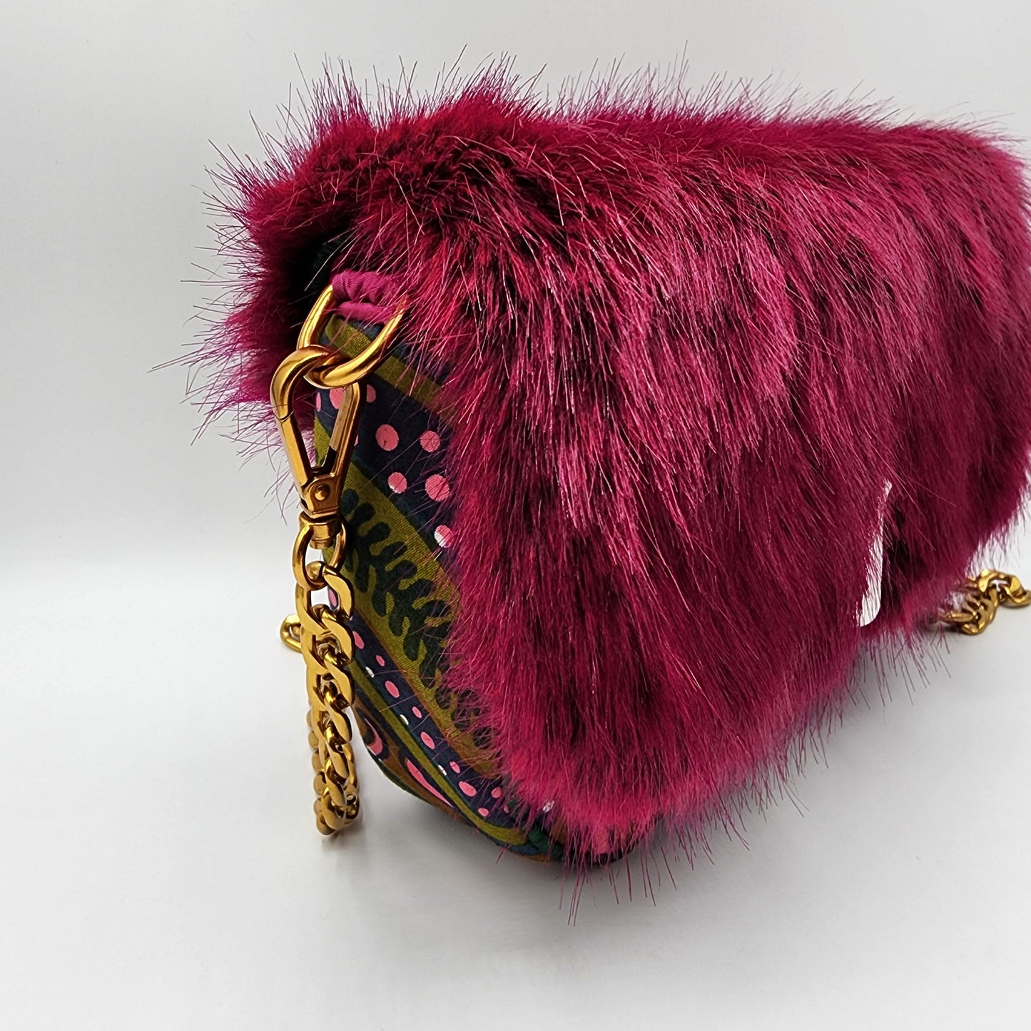 Purple Fluffy Shoulder Bag - NOHBI