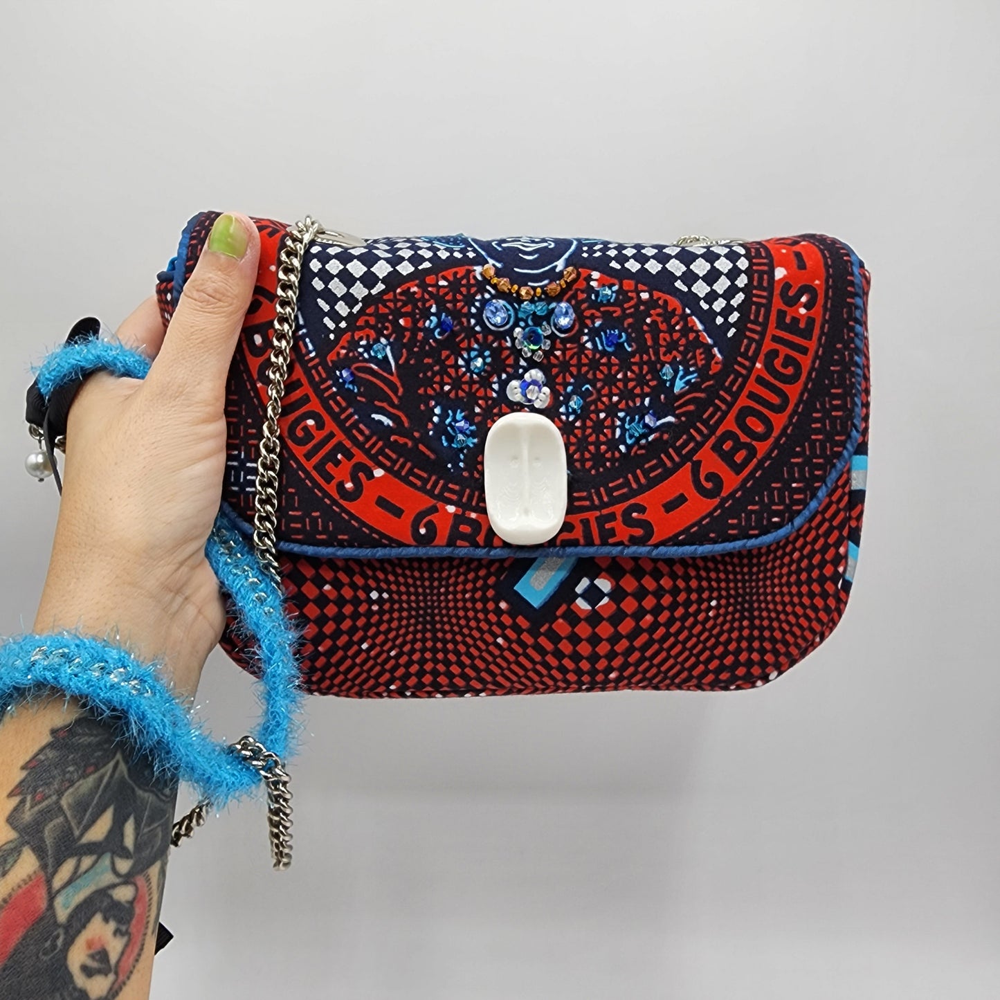 Red & Blue Shoulder Bag - NOHBI