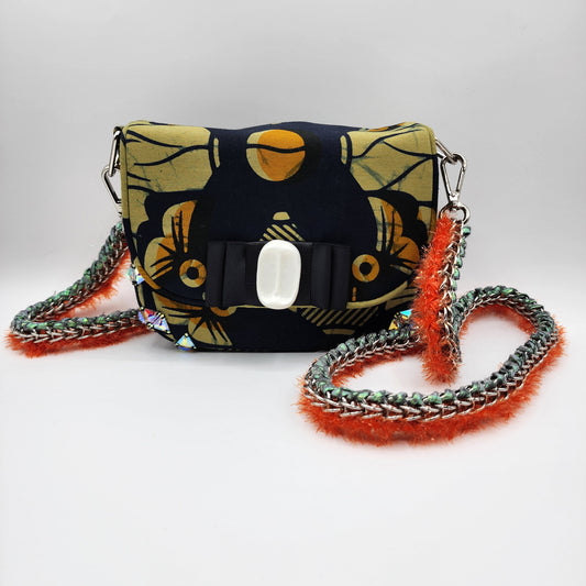 Yellow & Dark Blue Shoulder Bag - NOHBI